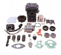 ISQJPVF For Hu/sqvarna 39mm Cyl Piston Carb Ign Coil Kit 236 240 236e 240e | Chainsaw Repair,Rubber Steel,DIY,Intake Boot,Buffer,Bearing,Oil Seal,Air Filter