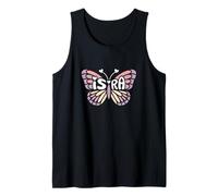 ISRA Butterfly - Personalized Cute Name Word Art Tank Top