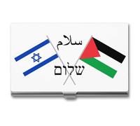 Israel And Palestine Peace Business Card Holders, Name Card Organiser Case Metal Storage Boxes with Lids