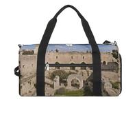 Israel at The Tower of David Gym Bag Travel Duffel Bags for Men Women Large Weekender Bags Carry On Overnight Duffle Bag with Shoe Compartment for Workout, style, One Size