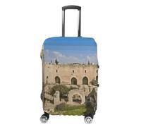 Israel at The Tower of David Luggage Cover Tsa Approved Suitcase Covers for Luggage Elastic Washable Suit Case Covers Anti-Scratch Travel Luggages Sleeve Suitcase Protector Fits 19-30 Inch Case