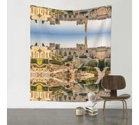 Israel at The Tower of David Printed decorative tapestry, wall hanging, suitable for bedrooms, dormitories, picnic blankets, etc.