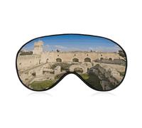 Israel at The Tower of David Sleep Mask Eye Masks for Sleep Sleeping Mask Sleep Masks for Women Men Sleep Mask Blackout Adjustable Sleep Mask Travel Eye Mask Side Sleeper Eye Mask
