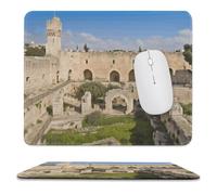 Israel at The Tower of David Stitched Edge Mouse Pad