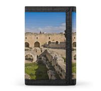 Israel at The Tower of David Trifold Wallet for Women Men Minimalist Front Pocket Wallet with Zipper Coin Pocket RFID Blocking Travel Wallets Credit Card Holder Coin Purse for Daily Use & Gift