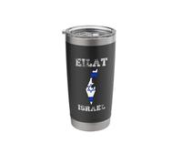 Israel Distressed Flag Eilat Pride Stainless Steel Insulated Tumbler