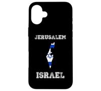 Israel Distressed Flag Jerusalem Pride Case for iPhone 16 Plus