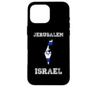 Israel Distressed Flag Jerusalem Pride Case for iPhone 16 Pro Max