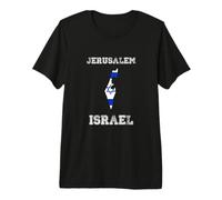 Israel Distressed Flag Jerusalem Pride Premium T-Shirt