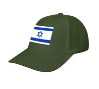 Israel Flag Baseball Cap,Adjustable Sportswear Hat for Men Women Adults,Holiday, Lifestyle Activities All Seasons Army Green