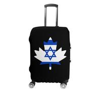 Israel Flag Canada Maple Leaf Luggage Cover Travel Suitcase Protector Anti-Scratch Suitcase Cover L