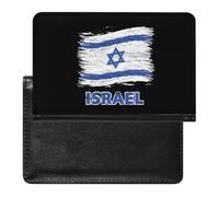 Israel-Flag Funny Passport Cover Holder for Travel Lightweight Waterproof Passport Protector