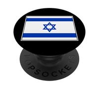 ISRAEL FLAG ISRAELI BANNER PopSockets Adhesive PopGrip
