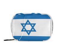 Israel Flag Israeli National aid Bag with Detachable Compartments Convenient Vitamins Travel case