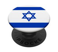 ISRAEL FLAG ISRAELI STAR OF DAVID BANNER JERUSALEM TEL AVIV PopSockets Adhesive PopGrip
