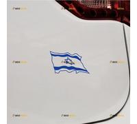 Israel Flag Israeli Sticker Decal Vinyl Jew Jewish - 2 Pack Blue 10.2cm - for Car Boat Laptop Cup No Background Die-Cut