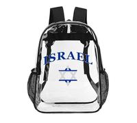 Israel Flag Israelites Israeli Clear Backpack Stadium Events Transparent Bag PVC