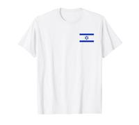 Israel Flag of Zion Value Graphic T-Shirt, Men, White, S