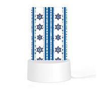 Israel Flag Shaped Acrylic Night Light Personalised Nightlight Bedside Lamp for Friends Ladies