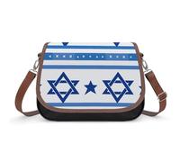 Israel Flag Shaped Women's Leather Purses Crossbody Shoulder Bag Messenger Bag