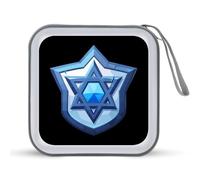 Israel Israeli Flag CD Case Portable DVD Storage Small CD Holder Organizer for Home Travel