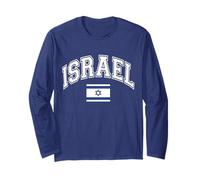 Israel Israeli Flag Jewish Graphic Long Sleeve T-Shirt