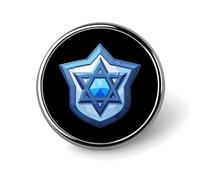 Israel Israeli Flag Round Badges Personalized Button Brooch Lapel Pins for Clothing Decoration