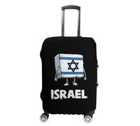 Israel Israeli Flag Travel Luggage Cover Washable Anti-Scratch Baggage Suitcase Protector L
