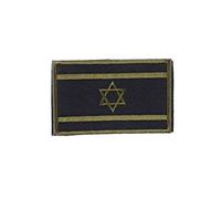 Israel Israeli Olive Drab Flag Embroidered Airsoft Paintball Patch