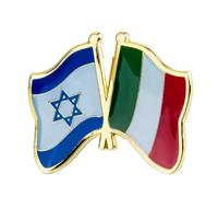 Israel & Italy Friendship Pin Badge