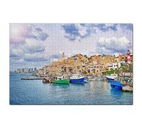 Israel Jigsaw Puzzle 100 Piece Israel Old City of Acre Haifa Puzzle Game Artwork Travel Souvenir 45,5x35,5CM