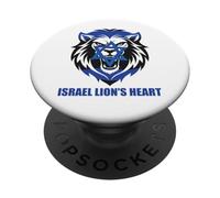 ISRAEL LION'S HEART Flag Star of David Jewish Patriotism PopSockets Adhesive PopGrip