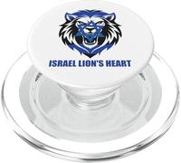 ISRAEL LION'S HEART Flag Star of David Jewish Patriotism PopSockets PopGrip for MagSafe