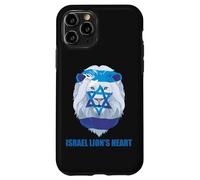 ISRAEL LION'S HEART Jewish Flag and Star of David Support Case for iPhone 11 Pro