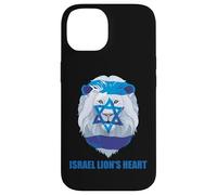 ISRAEL LION'S HEART Jewish Flag and Star of David Support Case for iPhone 14