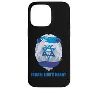 ISRAEL LION'S HEART Jewish Flag and Star of David Support Case for iPhone 14 Pro Max
