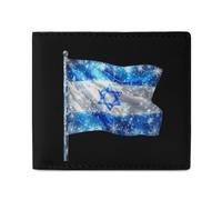 Israel Novelty Flag Classic Mens Wallet Slim Leather Card Holder Bifold Wallets Front Pocket