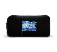Israel Novelty Flag Simple Pencil Case Big Capacity Pouch Box Travel Makeup Bag