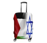 Israel Palestine Flag Luggage Cover Washable Suitcase Protector Anti-Scratch Suitcase Covers Fits 18-32 Inch L