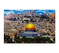 Israel Puzzle 500 Pieces Israel Old City of Jerusalem Jigsaw Puzzle Game Artwork Travel Souvenir 52x38CM