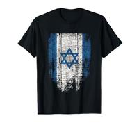 Israel Shirt Women Men David Star Distressed Flag of Israel T-Shirt