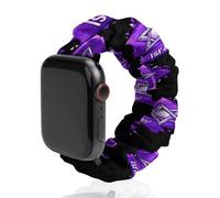 Israel Star Israeli Jewish Scrunchie Watch Bands Soft Elastic Replacement Wristband Compatible with Apple Watch 42mm/44mm