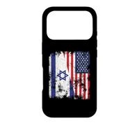 Israel USA Flag Distressed - Half American Case for iPhone 17 Pro