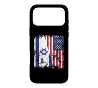 Israel USA Flag Distressed - Half American Case for iPhone 17 Pro Max