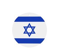 Israeli Flag Car Air Fresheners Cards - Set Of 4 Pieces,For Cars & Home, Long-Lasting Lavender Fragrance