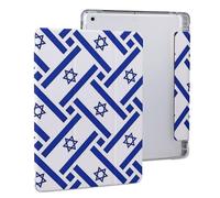 Israeli Flag Cute Tablet Case with Pencil Holder Unisex Slim Hard Protective Cover Compatible with iPad 2020 /Pro 2020/2020 AIR 4 /Pro 2021