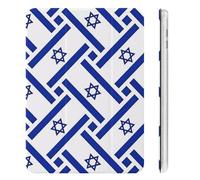 Israeli Flag Cute Tablet Case with Pencil Holder Unisex Slim Hard Protective Cover Compatible with iPad Mini 4/5/6