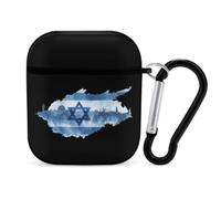 Israeli Flag Israel City Slim Headphone Case Shockproof with Hook Black-style