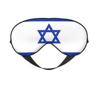 Israeli Flag Print Comfortable Sleep Eye Mask Men Women Lightweight Travel Nap Meditation Yoga Work