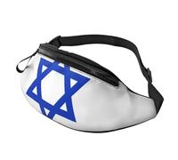 Israeli Flag Print Men Women Stylish Waist Bag Comfort Pack Travel for Hiking Cycling and Running